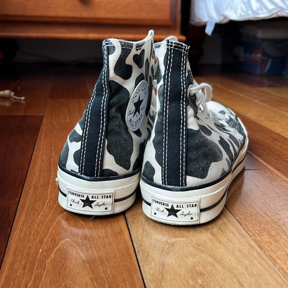 Custom Cow Print Converse High Tops - Picture 2 of 11